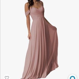 Miao Duo- long off shoulder chiffon bridesmaids dress- Size 20W